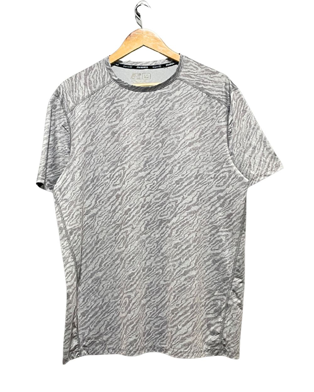 Russell Gray Sport T Shirt  For Men L