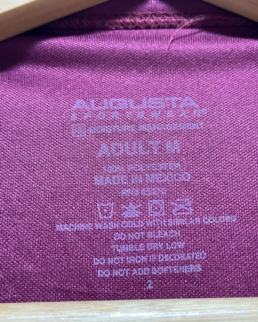 Augusta Maroon Sport T Shirt  For Men M