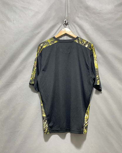 Fishouflage Black Sport T Shirt  For Men L