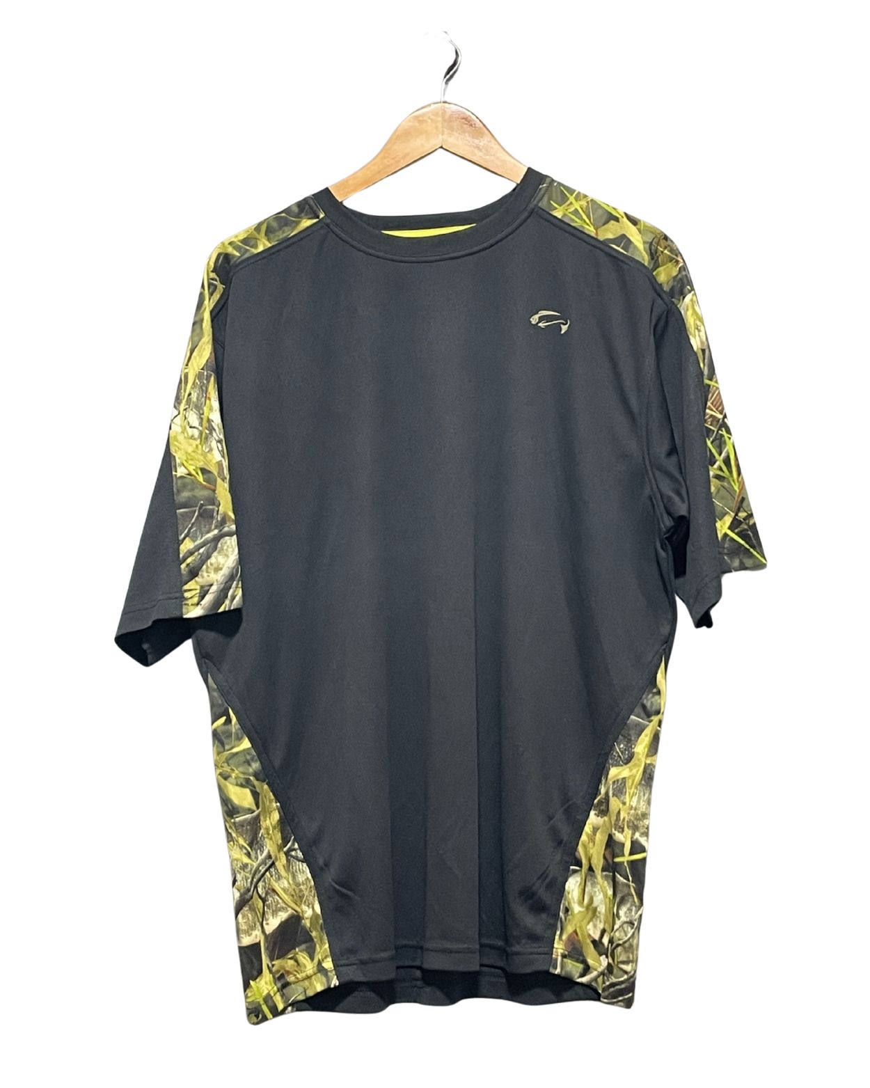 Fishouflage Black Sport T Shirt  For Men L