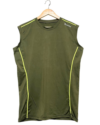 Tesla Green Sport Vest T Shirt For Men M