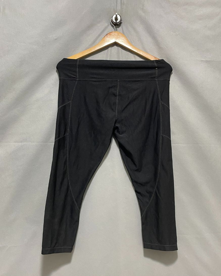 Reebok Black Sport Gym Tights For Women L