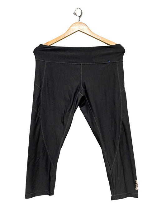 Reebok Black Sport Gym Tights For Women L