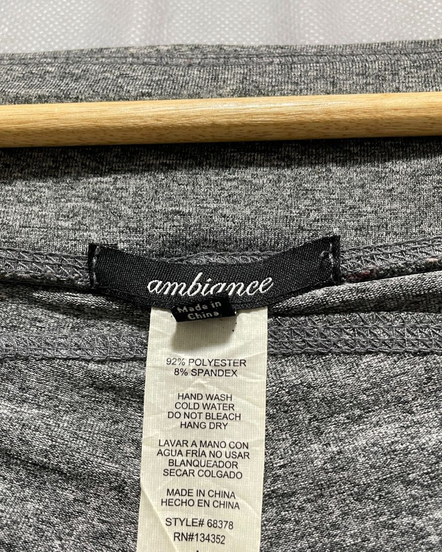 Ambiance  Gray Sport Gym Tights For Women L