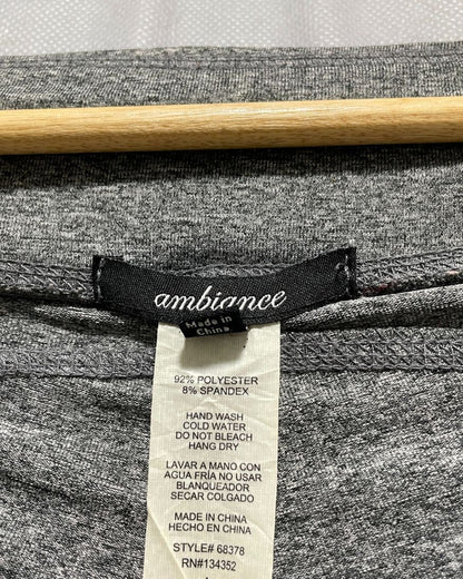 Ambiance  Gray Sport Gym Tights For Women L