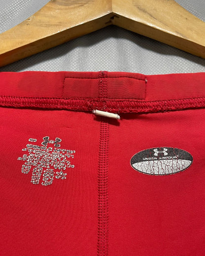 Under Armour Red Sport Gym Tights For Women M