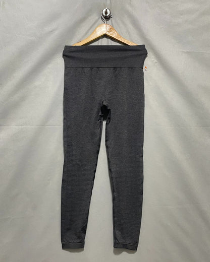 Thrift Hub Gray Sport Gym Tights For Women M