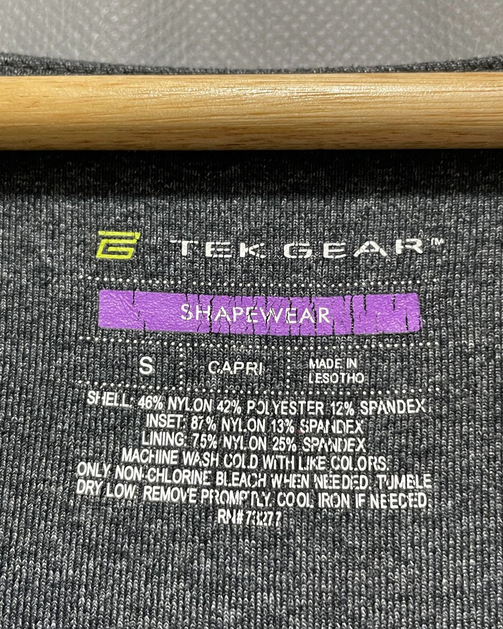 Tek Gear Gray Sport Gym Tights For Women L