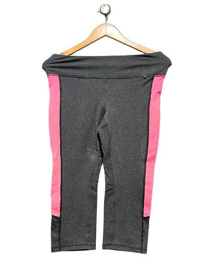 Tek Gear Gray Sport Gym Tights For Women L