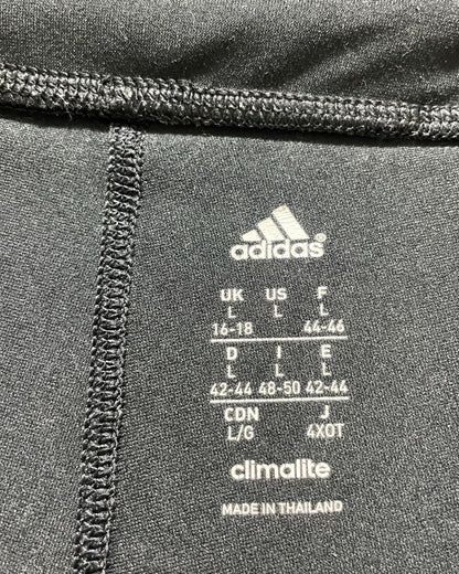 Adidas Black Sport Gym Tights For Women L