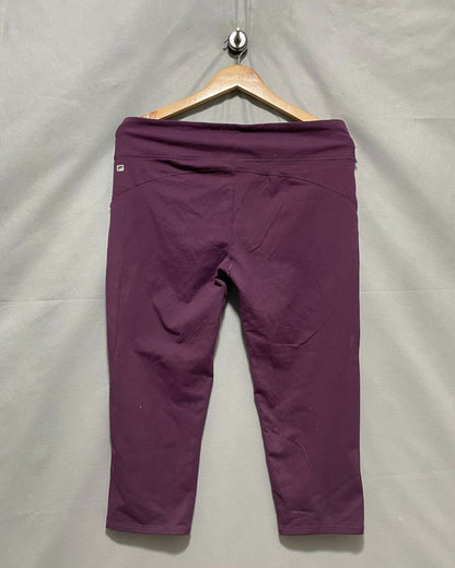 Fabletics Purple Sport Gym Tights For Women XL