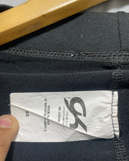 gk Black Sport Gym Tights For Women XS