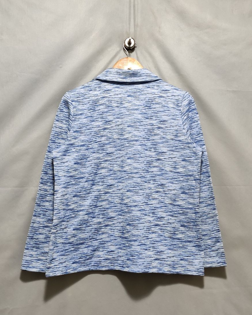 Weekend By Chico's Blue Zipper For Women L