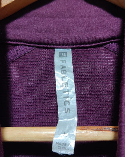 Fabletics Maroon Zipper For Women L