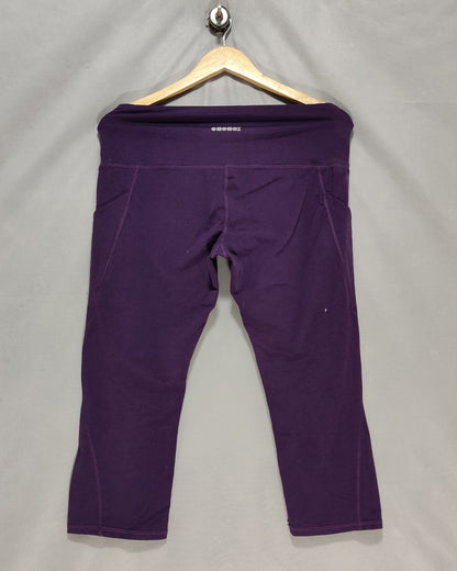 ODODOS Purple Sport Gym Tights For Women L