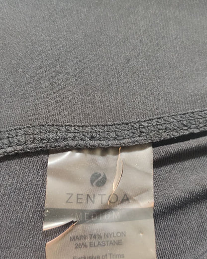 Zentoa Black Sport Gym Tights For Women M