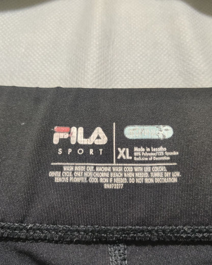 Fila Black Sport Gym Tights For Women XL