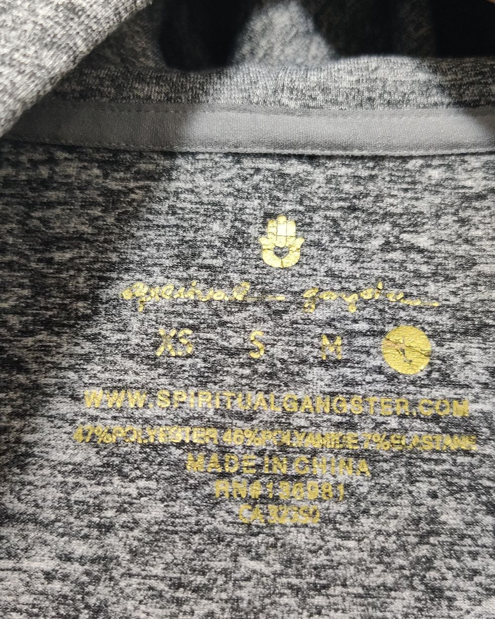 Spiritual Gangster Blue Zipper For Women M