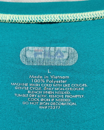 Fila Green Sport T Shirt For Women L