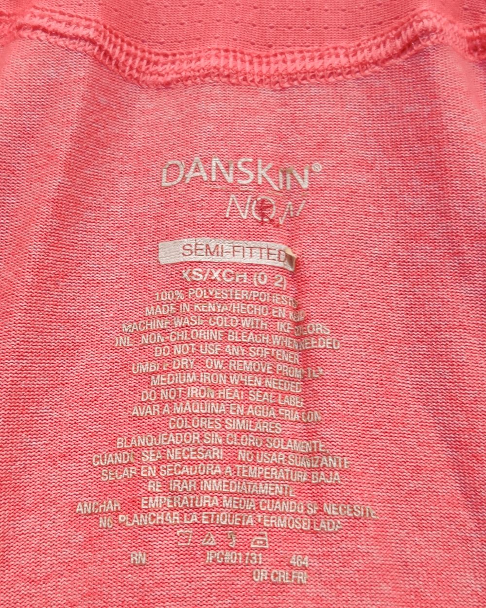 Danskin Pink Sport Vest T Shirt For Women XS