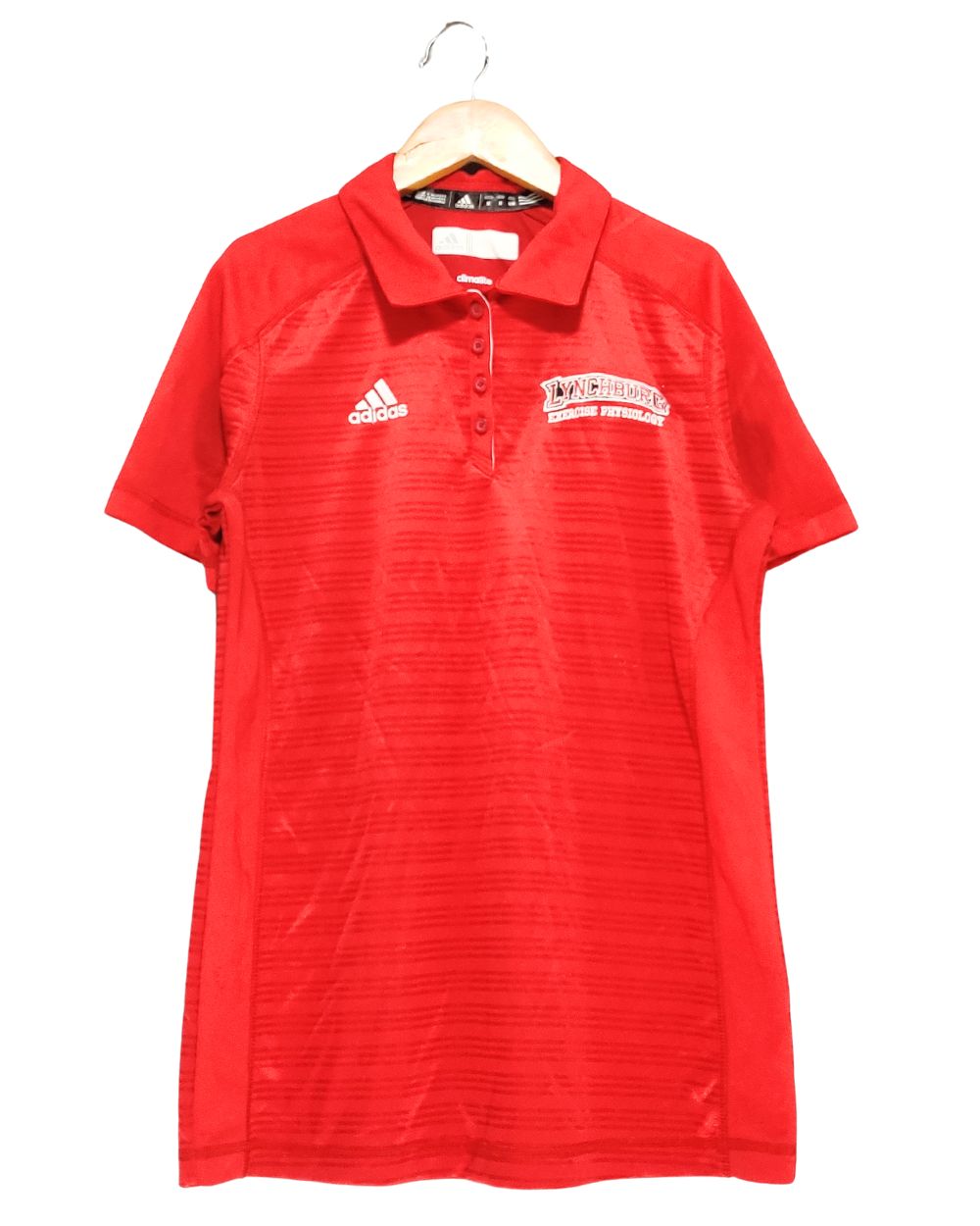 Adidas Red Sport Polo T Shirt For Women M