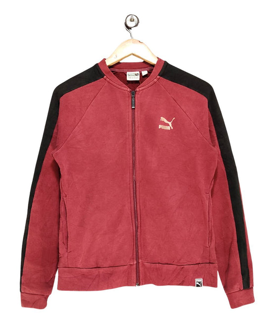 Puma Maroon Zipper For Women M