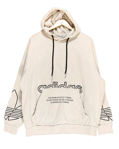 Adidas Cream Hoodie  For Men Large