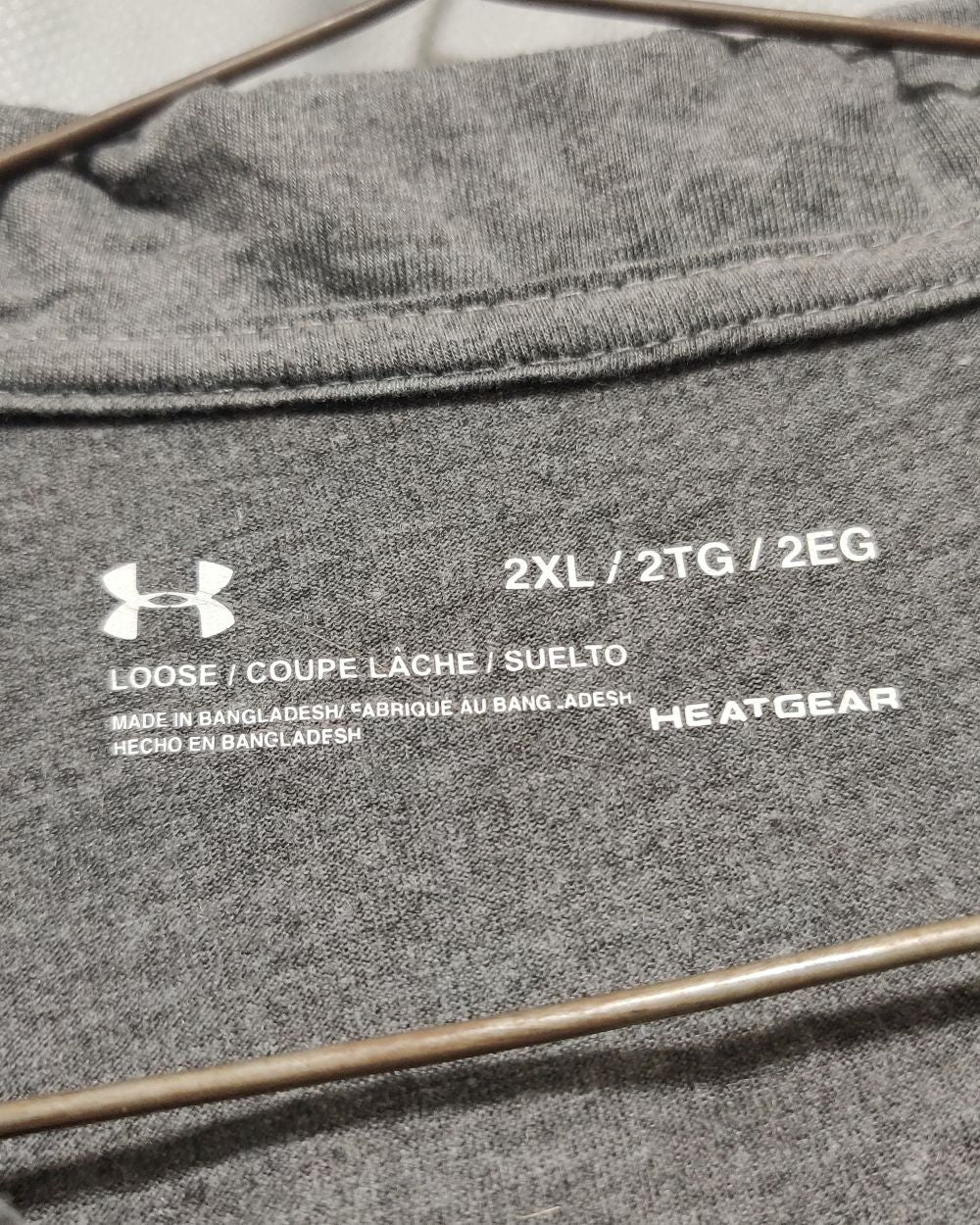 Under Armour Gray Sport Polo T Shirt  For Men XXL
