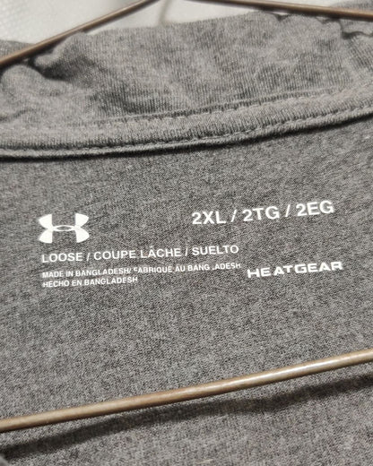 Under Armour Gray Sport Polo T Shirt  For Men XXL