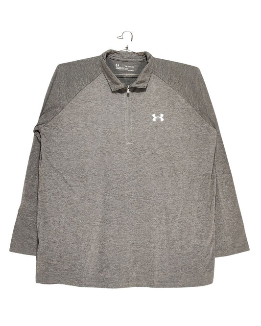Under Armour Gray Sport Polo T Shirt  For Men XXL