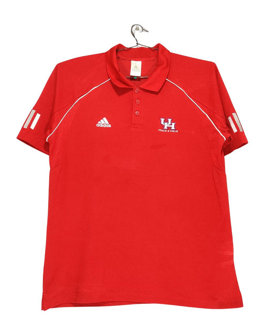 Adidas Red Sport Polo T Shirt  For Men M