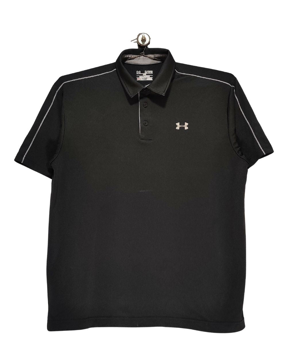 Under Armour Black Sport Polo T Shirt  For Men X Large