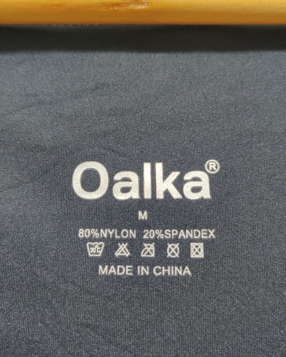 Oalka Black Sport Tights For Women XL