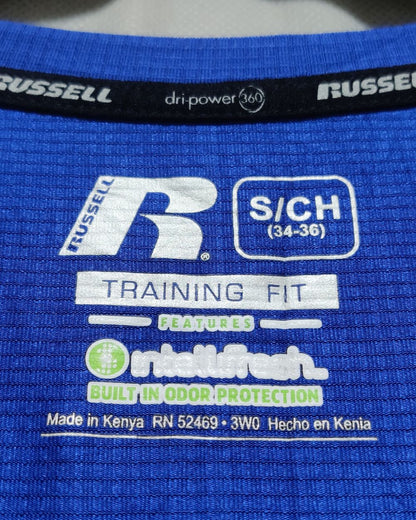 Russell Blue Sport Vest T Shirt For Women S
