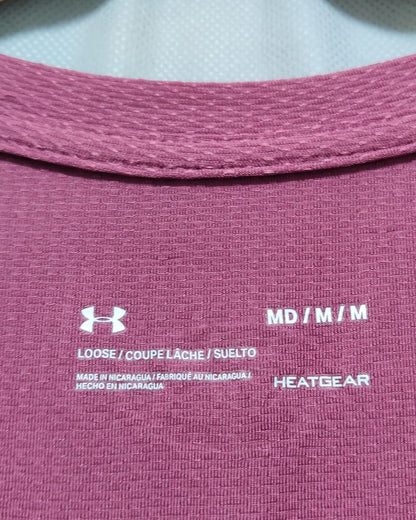 Under Armour Maroon Sport T Shirt For Women M