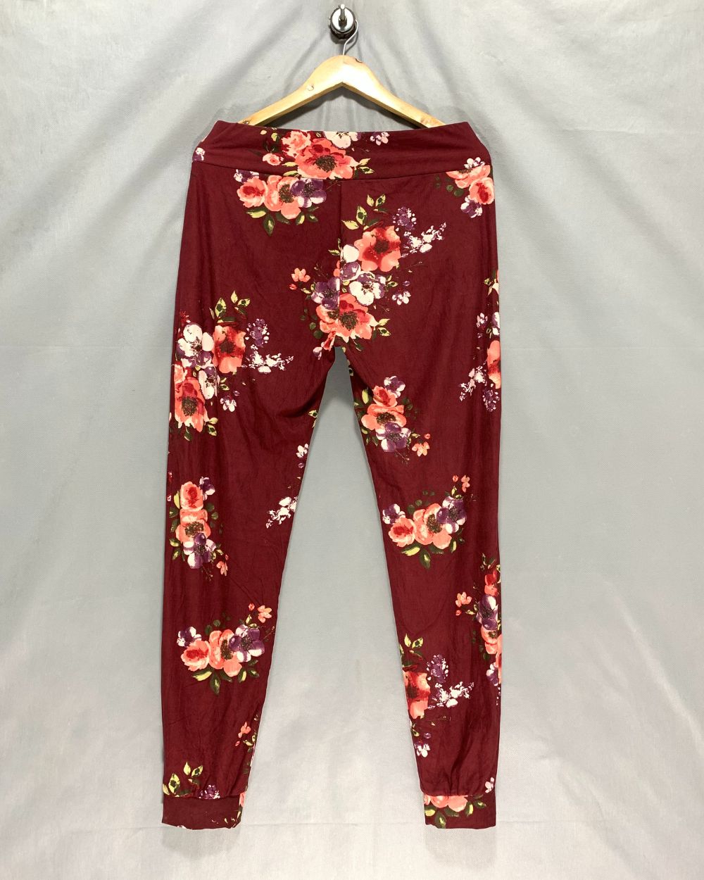 Lildy Maroon Sport Gym tights For Women L