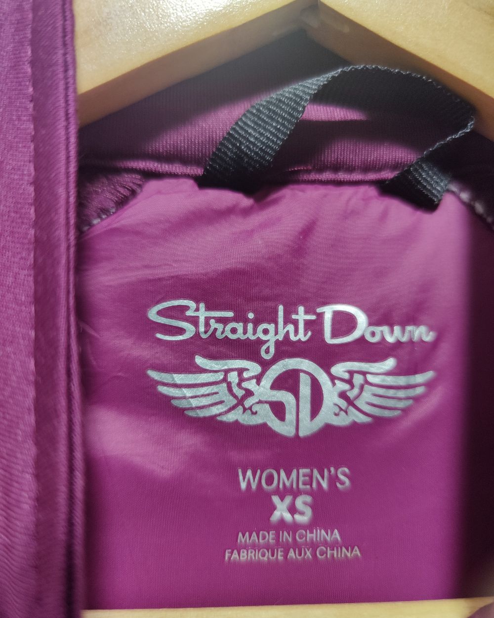 Straight Down Maroon For Women Jacket XS