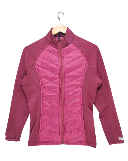 Straight Down Maroon For Women Jacket XS