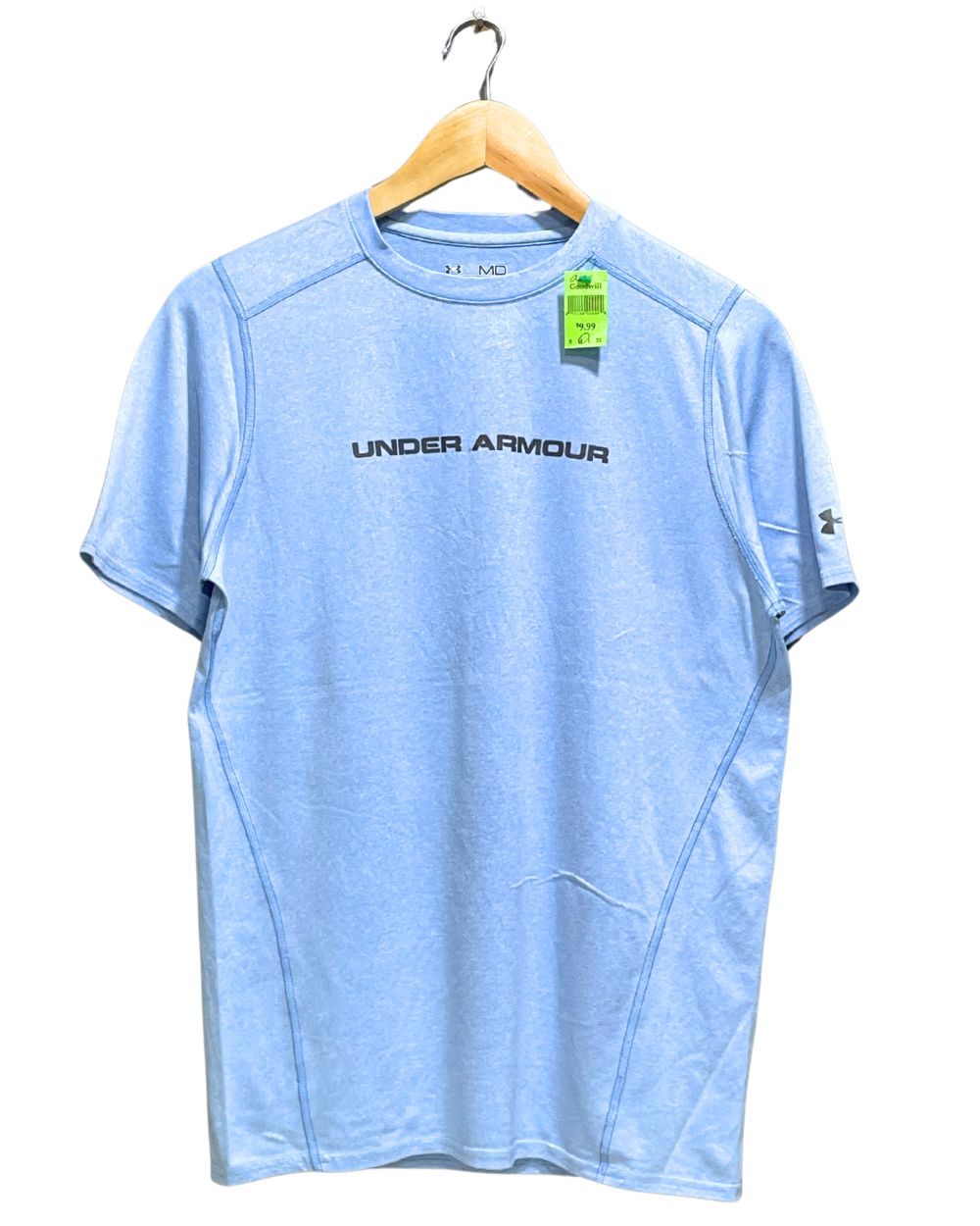 Under Armour Blue Sport T Shirt For Women Medium | ThriftHub.pk