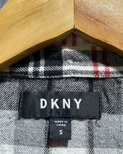 DKNY Black & Red Cotton Shirt For Women S | ThriftHub.pk