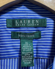 Ralph Lauren Blue Cotton Shirt For Women XL | ThriftHub.pk