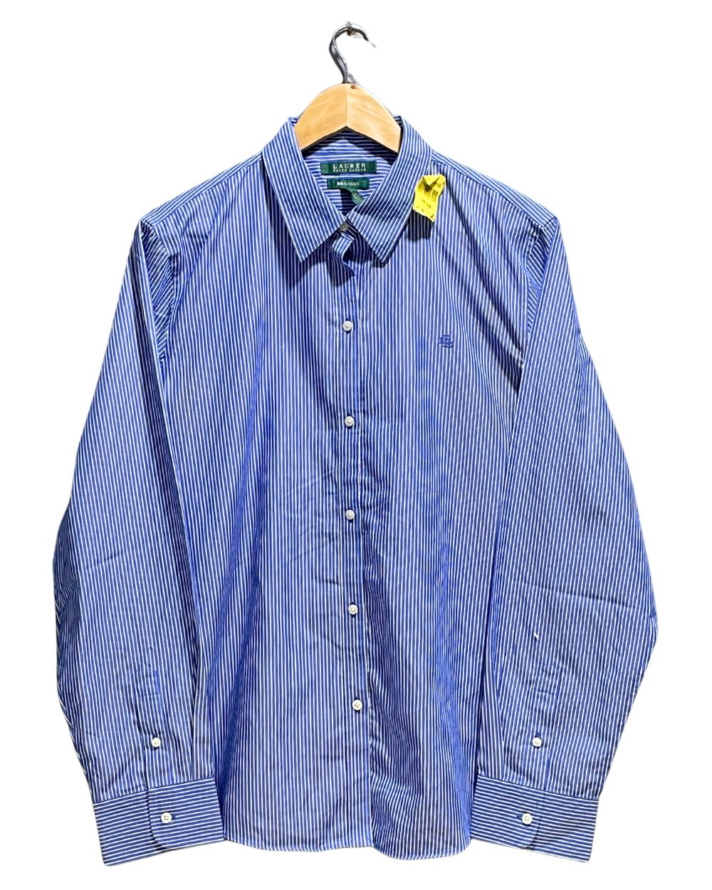Ralph Lauren Blue Cotton Shirt For Women XL | ThriftHub.pk