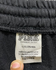 Pink Black Sport Trouser For Women L | ThriftHub.pk