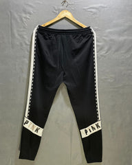 Pink Black Sport Trouser For Women L | ThriftHub.pk