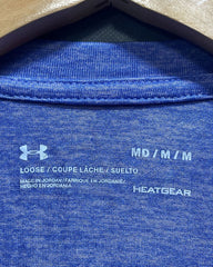 Under Armour Blue Sport T Shirt For Women Medium | ThriftHub.pk
