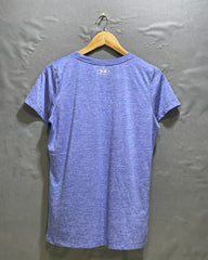 Under Armour Blue Sport T Shirt For Women Medium | ThriftHub.pk