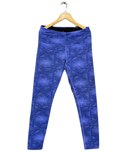 Tuff Athletics Blue Sport Gym Tights For Girls Large | ThriftHub.pk