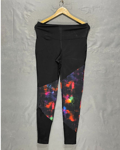 Old Navy Black Sport Gym Tights For Girls Large | ThriftHub.pk