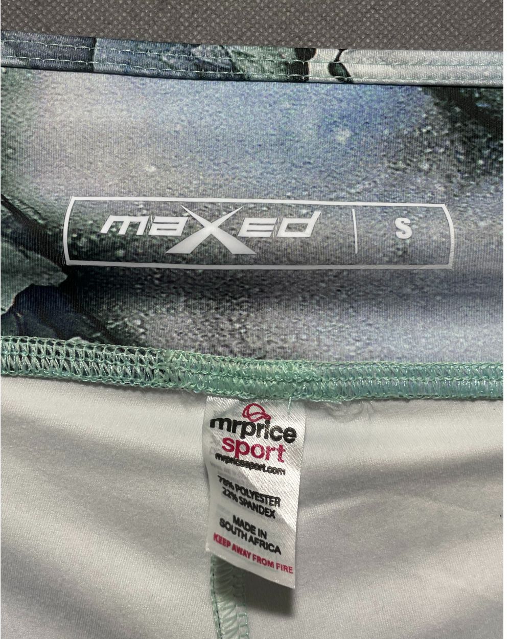 Maxed Green Sport Gym Tights For Girls Small | ThriftHub.pk