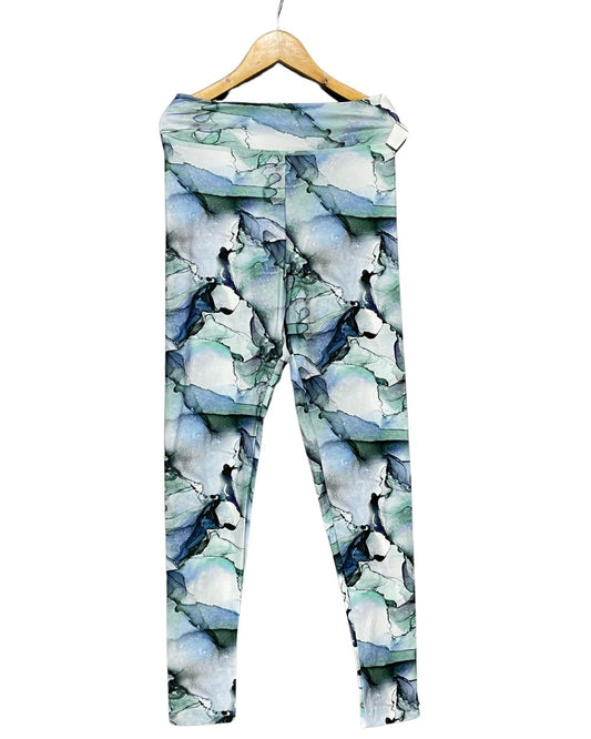 Maxed Green Sport Gym Tights For Girls Small | ThriftHub.pk